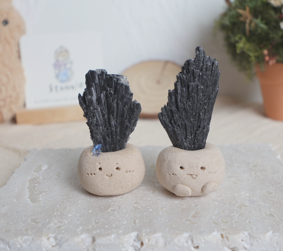 ｜黑色藍晶石 石頭泥｜