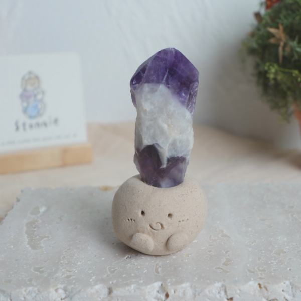 斑紋紫水晶 |斑紋紫水晶 石頭泥|