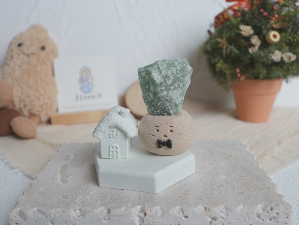 綠草莓晶 |綠草莓晶 石頭泥|