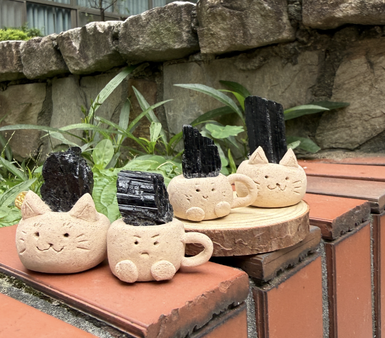 黑碧璽 黑碧璽 石頭泥