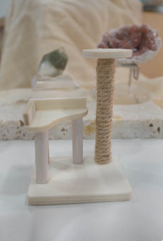 站高高一下｜迷你實木貓跳台