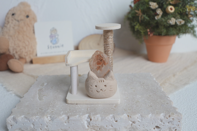 站高高一下｜迷你實木貓跳台