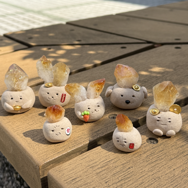 黃水晶 黃水晶 石頭泥