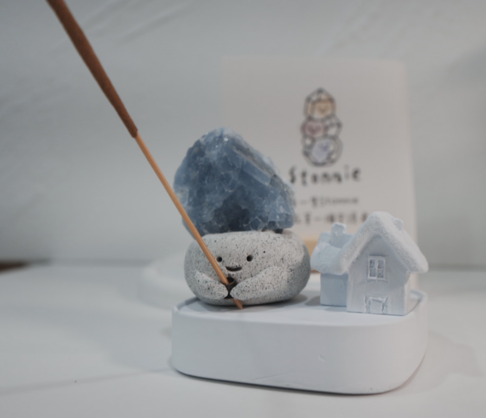 松木插香線板｜線香款石頭泥 可搭配使用