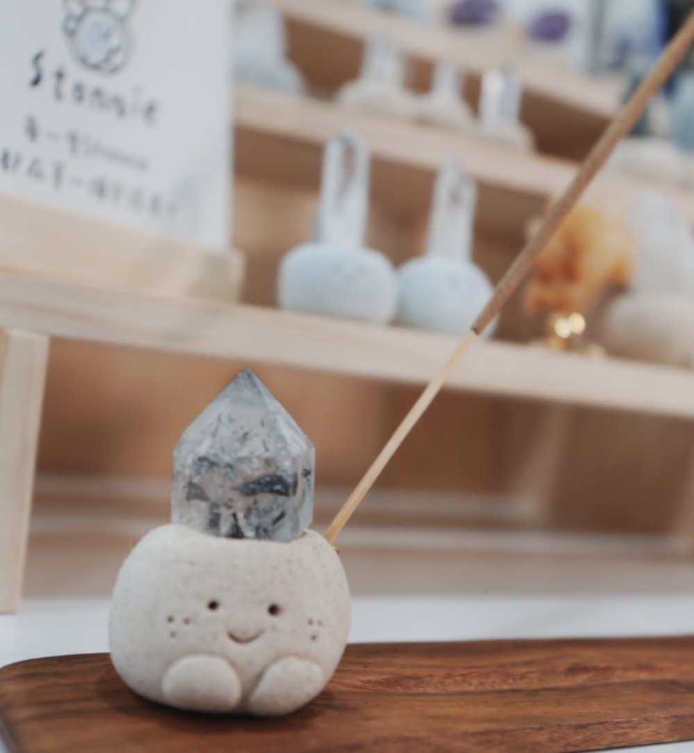 松木插香線板｜線香款石頭泥 可搭配使用