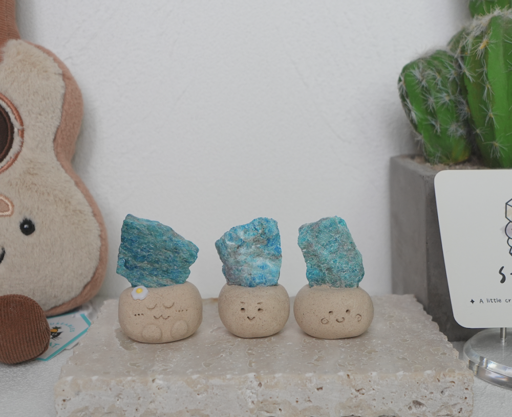 ｜藍磷灰 石頭泥｜