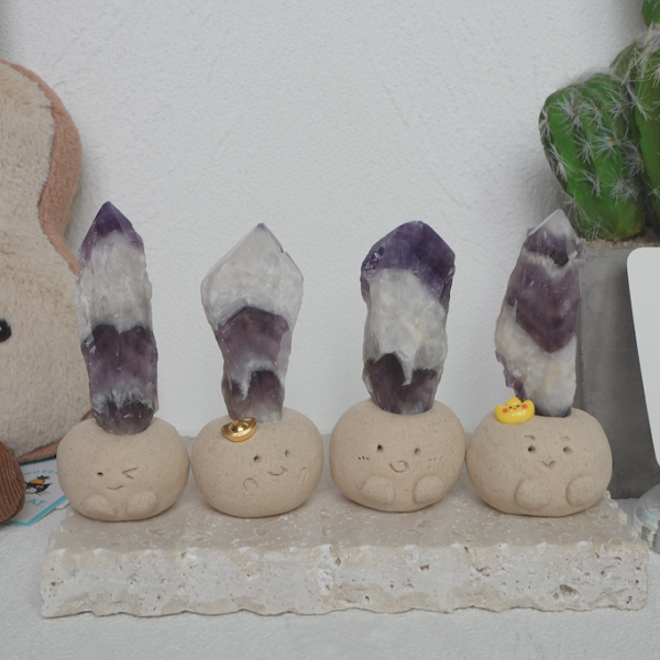 斑紋紫水晶 |斑紋紫水晶 石頭泥|