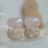 愛心粉水晶 粉嫩嫩|愛心粉水晶 也有臘腸狗勾