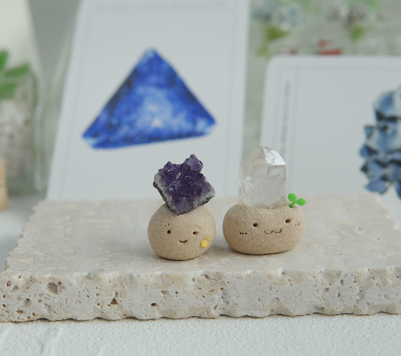 ｜白水晶 石頭泥｜