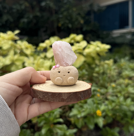 粉水晶 |粉水晶 石頭泥|