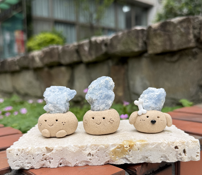 藍方解石 藍方解石 石頭泥