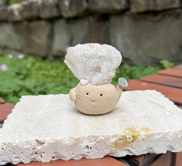 ｜白晶簇洞 石頭泥｜