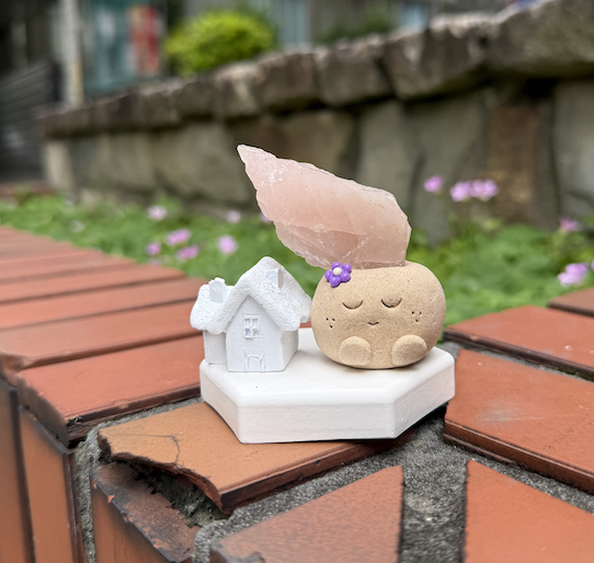 ｜粉水晶 石頭泥｜