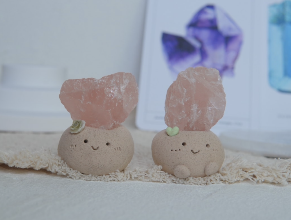 粉水晶 |粉水晶 石頭泥|