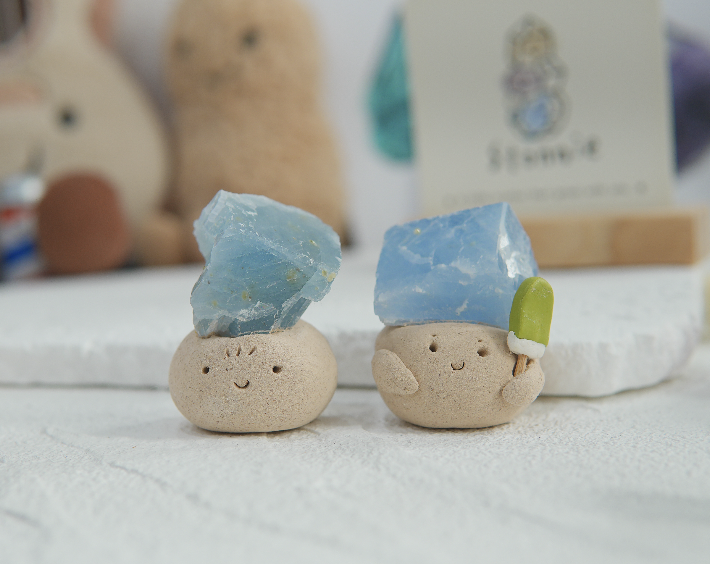 藍方解石 藍方解石 石頭泥