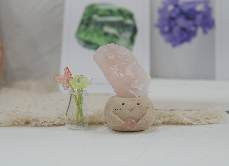 粉水晶 |粉水晶 石頭泥|