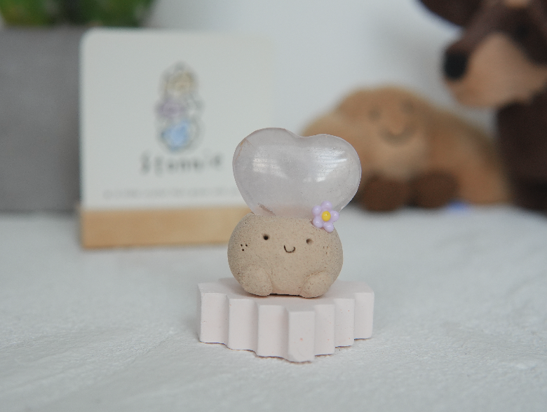 粉嫩嫩｜愛心粉水晶