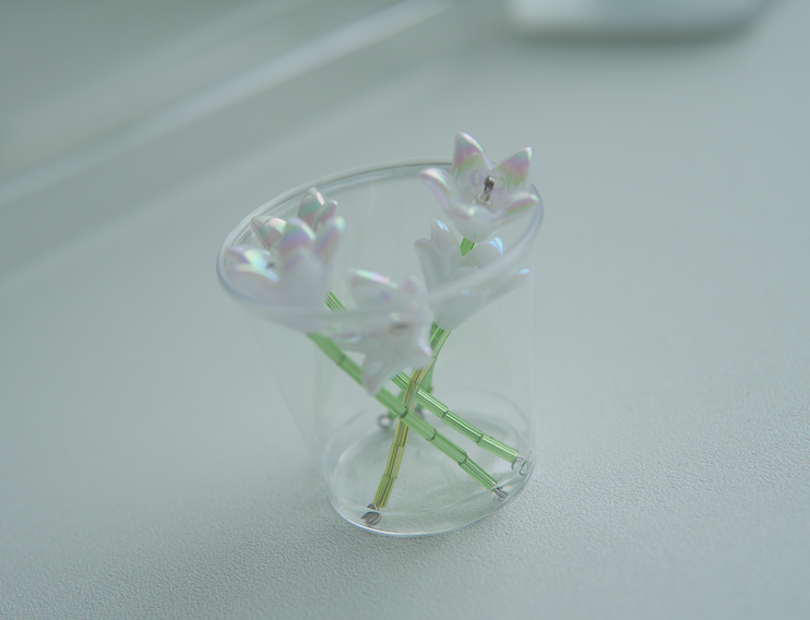幻彩微光小百合花