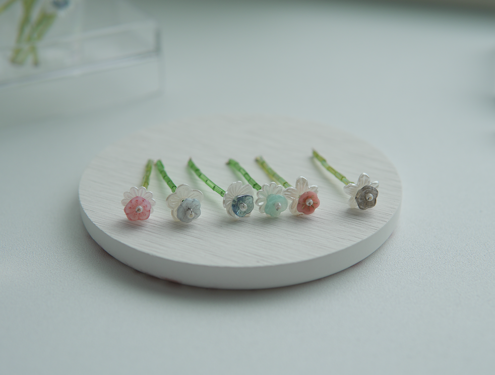 捷克玻璃珠｜鈴蘭小花花
