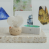 🤍 ｜愛心白晶簇洞 石頭泥｜