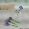 愛心紫水晶 小花 天然礦石小花| 紫水晶 愛心 💜