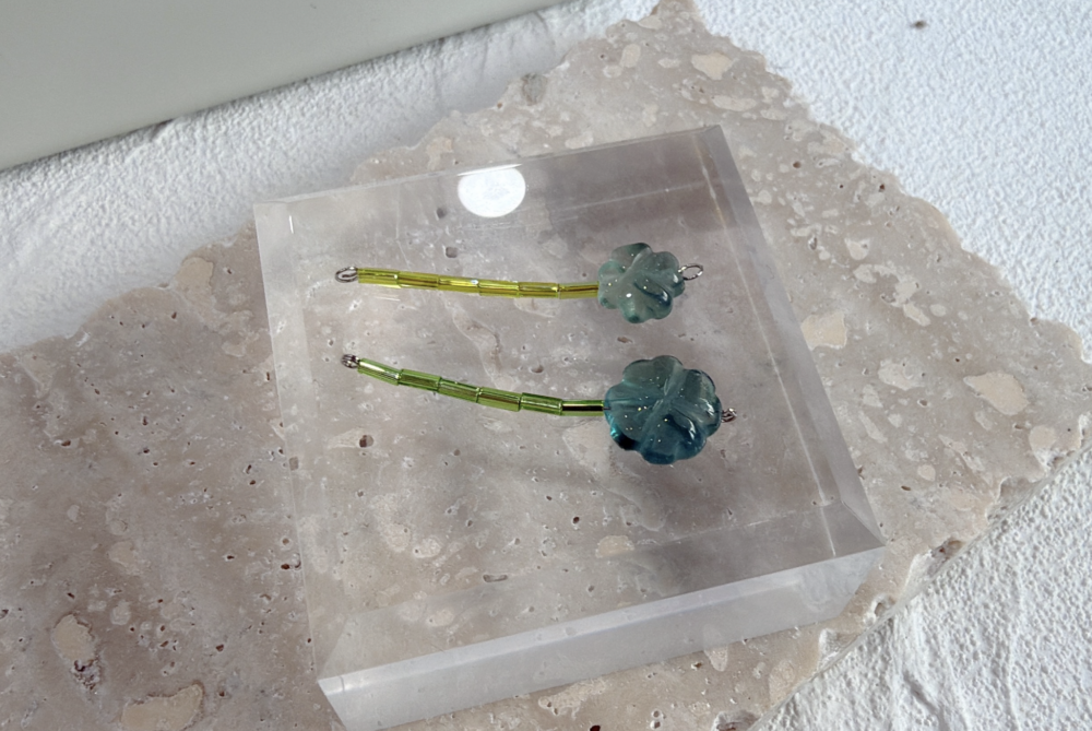 螢石 幸運草 天然礦石小花| 螢石幸運草 🍀