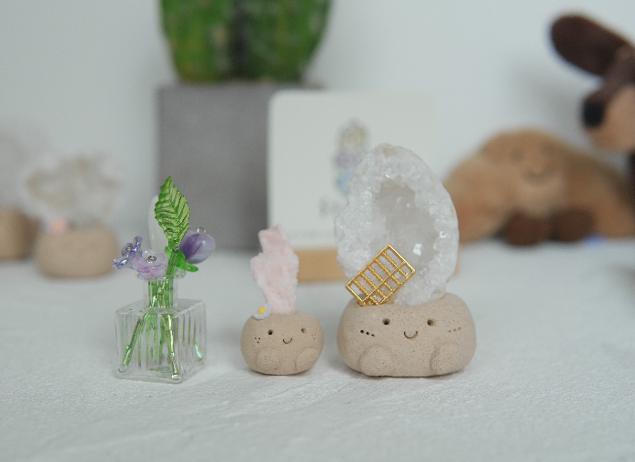 ｜白晶簇洞 石頭泥｜