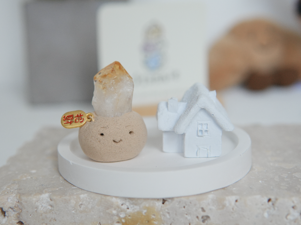 黃水晶 石頭泥