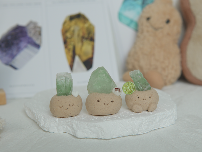 印度 魚眼石 印度 板狀魚眼石 石頭泥