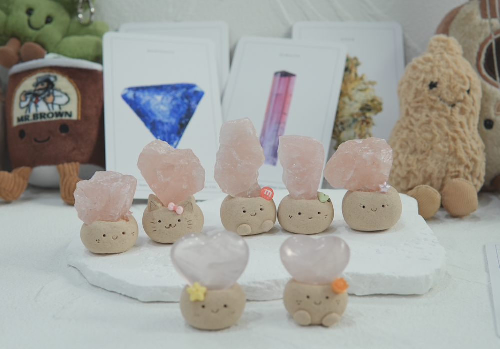 粉水晶 |粉水晶 石頭泥|