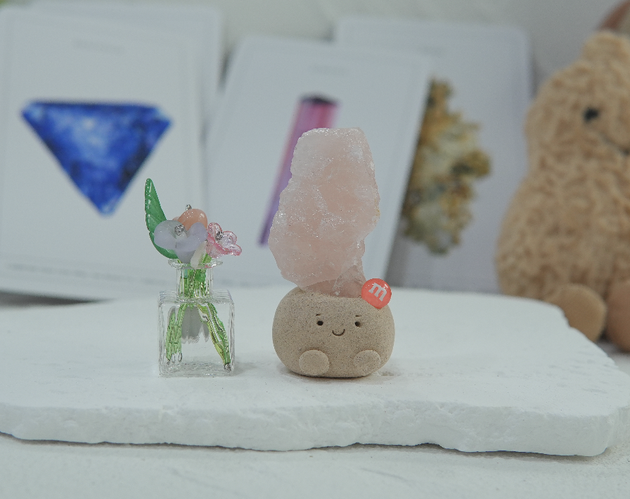 粉水晶 |粉水晶 石頭泥|