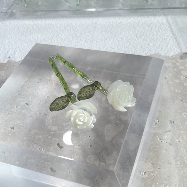白色貝殼_玫瑰花 天然白色貝殼| 玫瑰花 🌹