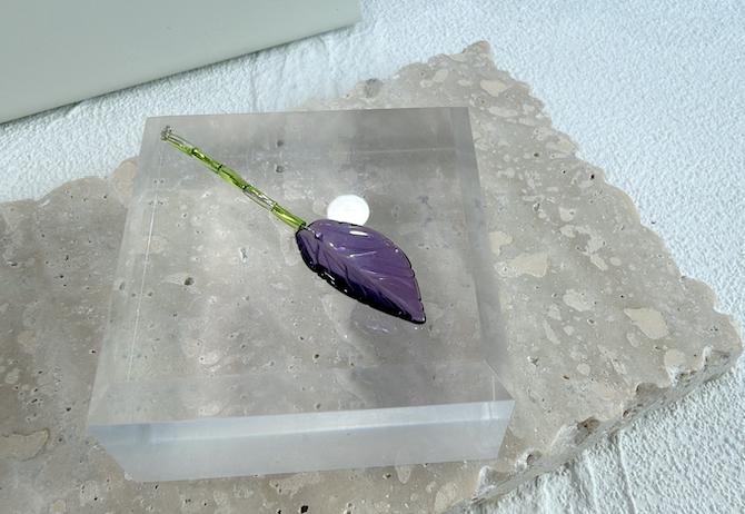 紫水晶 樹葉 天然礦石葉子|紫水晶 葉子🍃