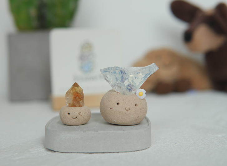 小QQ黃水晶 小QQ|黃水晶 石頭泥|💛加購💛