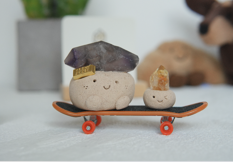 小QQ黃水晶 小QQ|黃水晶 石頭泥|💛加購💛