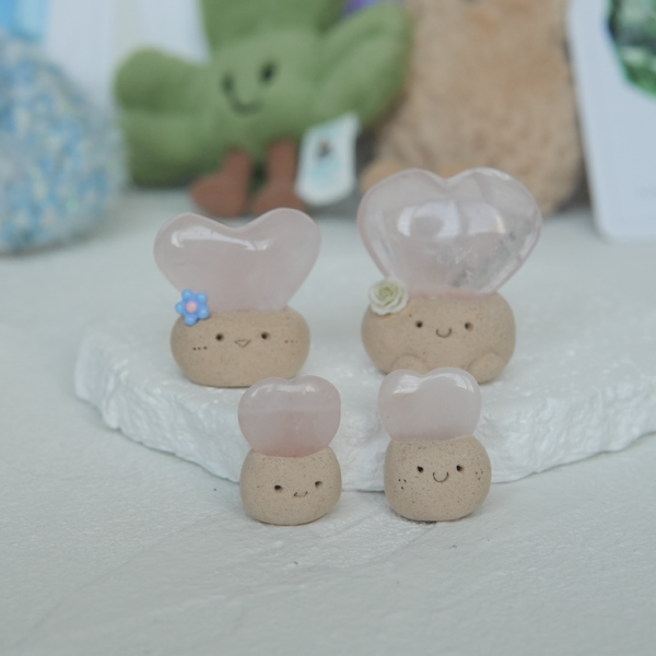 粉嫩嫩｜愛心粉水晶