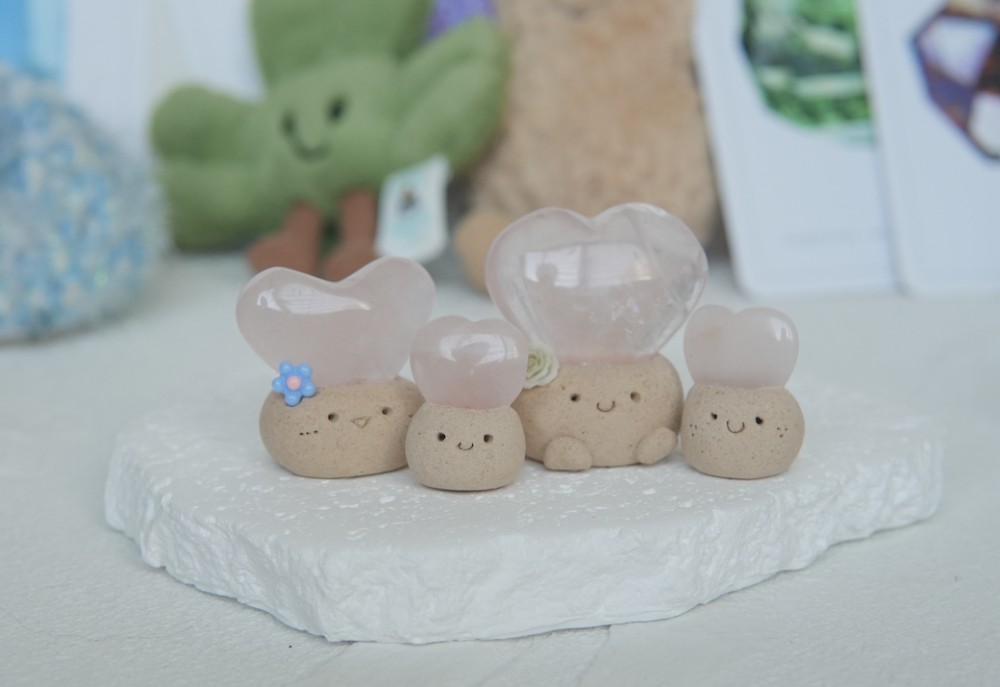 粉嫩嫩｜愛心粉水晶