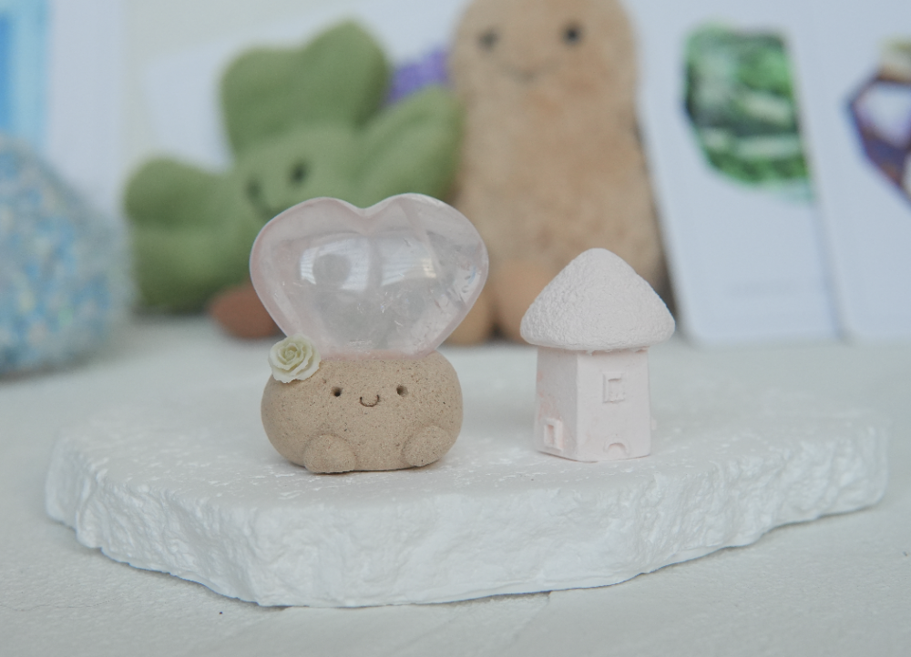 粉嫩嫩｜愛心粉水晶